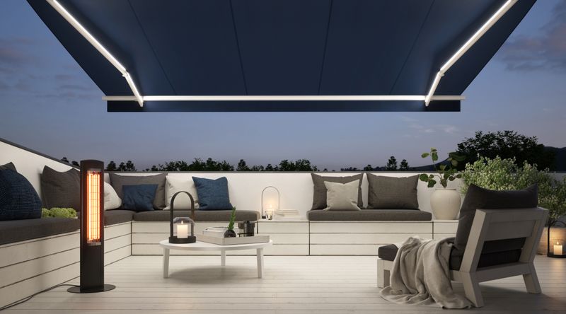 1300-Balkon Detail LED in Gelenkarm Wärmestrahler 201910