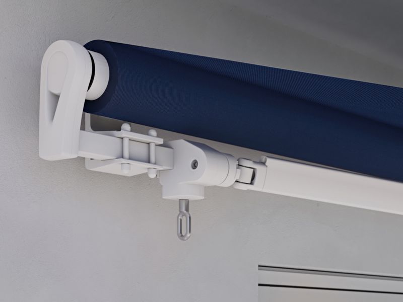 Open awning with a variable angle of inclination: markilux 1300
